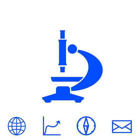 microscope vector iconのイラスト素材
