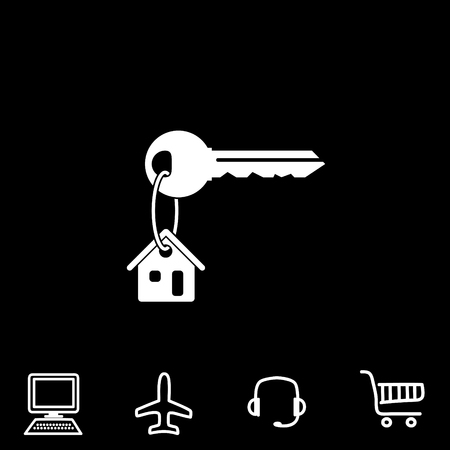 house key vector iconのイラスト素材