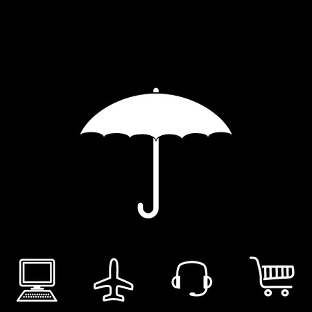 umbrella vector iconのイラスト素材