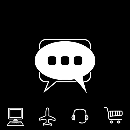 messages vector iconのイラスト素材