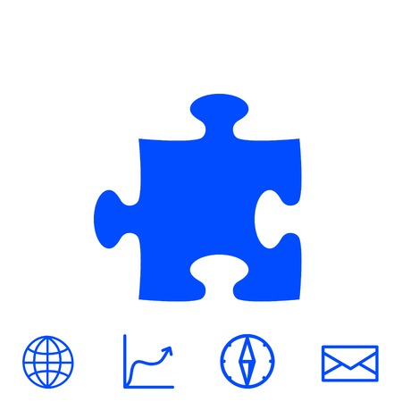 puzzle vector iconのイラスト素材