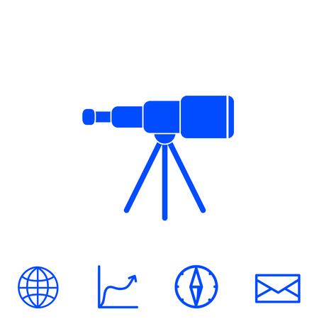 spyglass vector iconのイラスト素材