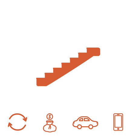 staircase vector iconのイラスト素材