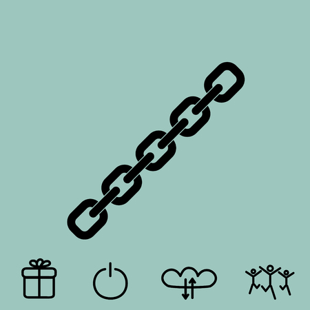 chain vector iconのイラスト素材