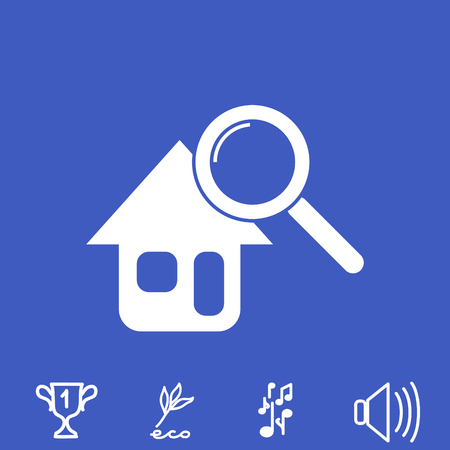 searching for house vector iconのイラスト素材