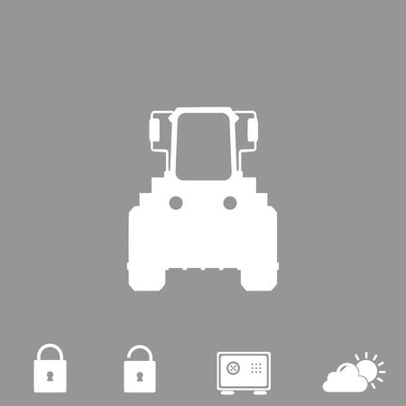 tractor vector iconのイラスト素材