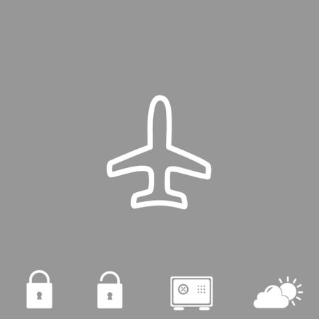 airplane vector iconのイラスト素材