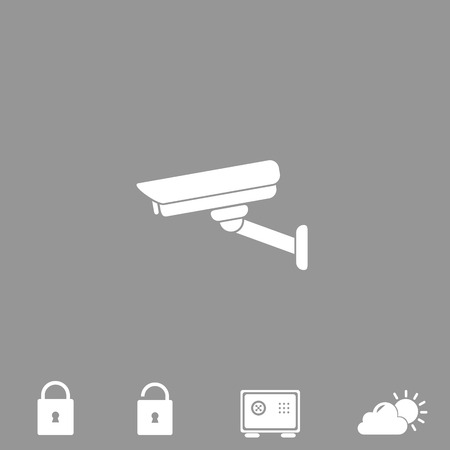 surveillance camera vector iconのイラスト素材