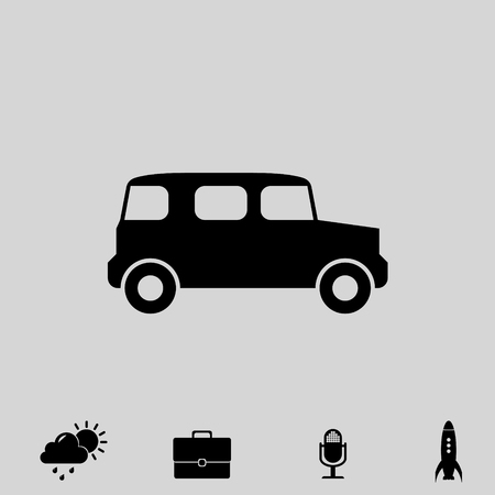 vintage car vector iconのイラスト素材