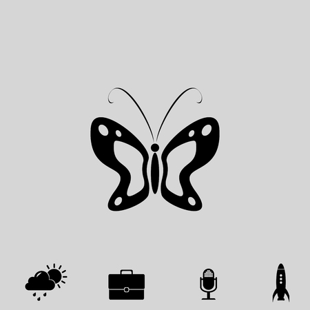 butterfly vector iconのイラスト素材