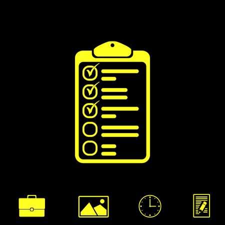 clipboard vector iconのイラスト素材