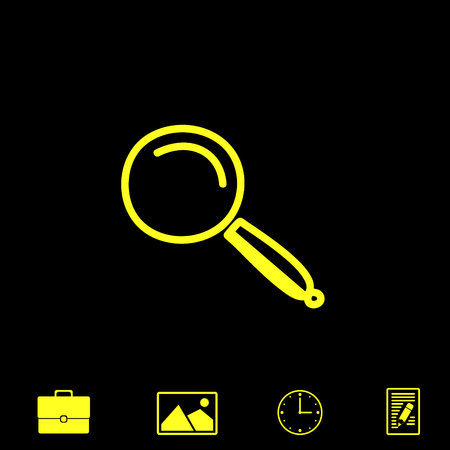 lupe vector iconのイラスト素材