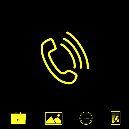 phone vector iconのイラスト素材