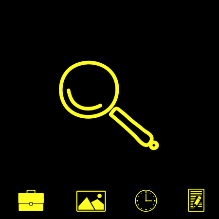 lupe vector iconのイラスト素材