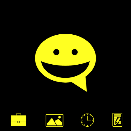 dialogue vector iconのイラスト素材