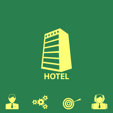 hotel vector iconのイラスト素材