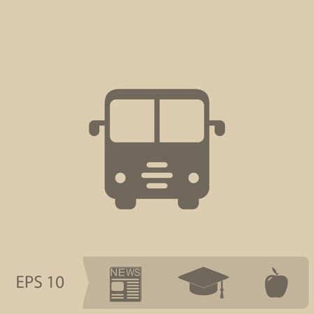bus vector iconのイラスト素材