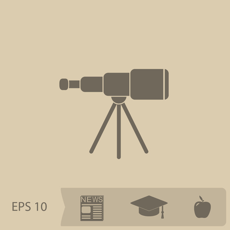 spyglass vector iconのイラスト素材