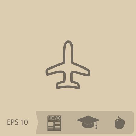 airplane vector iconのイラスト素材