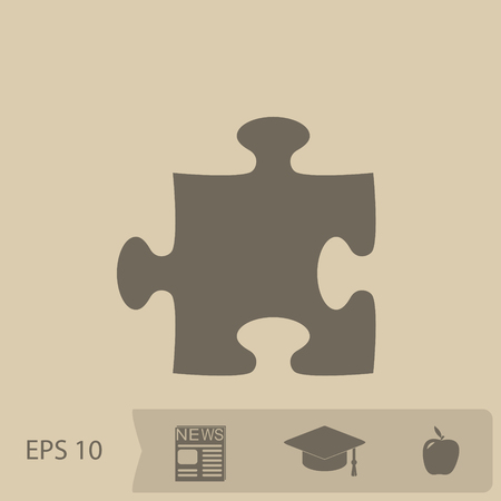 puzzle vector iconのイラスト素材