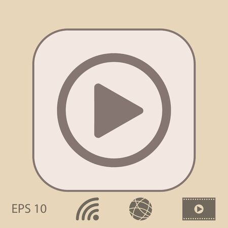 Play button iconのイラスト素材