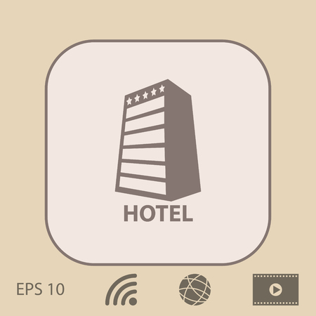 Hotel iconのイラスト素材