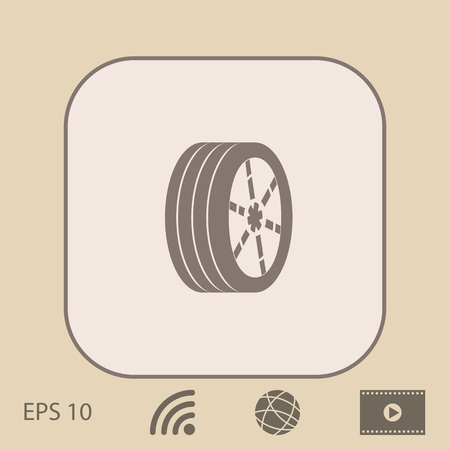 Wheel iconのイラスト素材