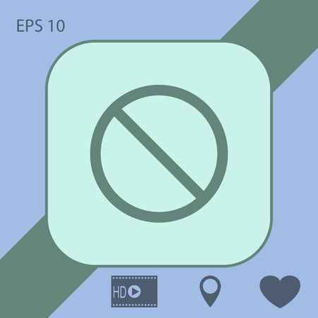 prohibit vector iconのイラスト素材