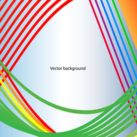 Vector abstract background. Line waves. For business, science, technology design.のイラスト素材