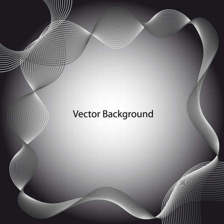 Abstract Gray Wave Background.のイラスト素材