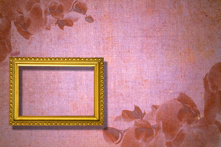 rusty wooden frame on abstract backgroundの写真素材