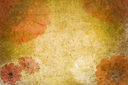 abstract vintage stationery paper with flower motivesの写真素材
