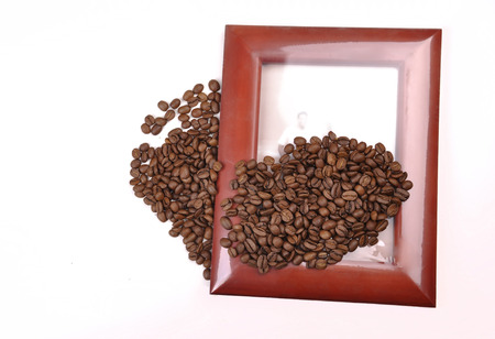 coffee and frameの写真素材