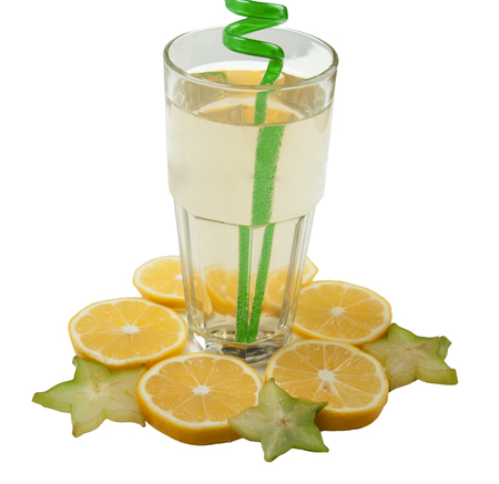 Cocktail decorate by orange and caromの写真素材