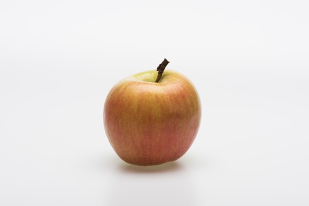 Natural fresh apple isolated on white backgroundの写真素材