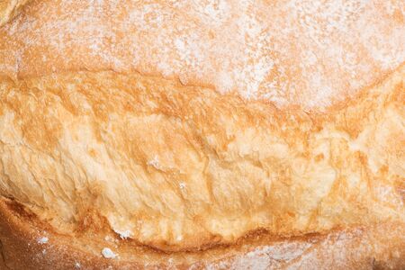 Loaf of bread: homemade and healthy food concept, close up.の写真素材
