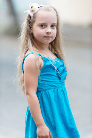 Fashion girl in summer dress. Fashion, style, beauty.の写真素材