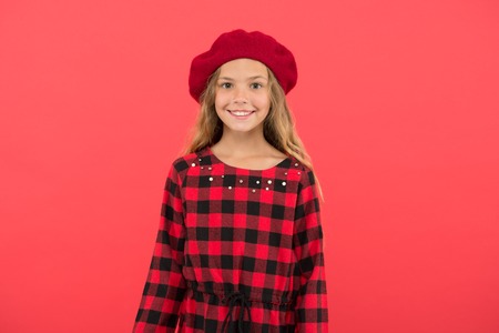 Beret style inspiration. How to wear beret like fashion girl.の写真素材