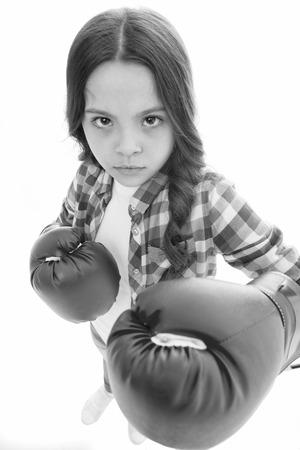 That is what I think. Girls power. Every kid should know how defend own point of view.の写真素材