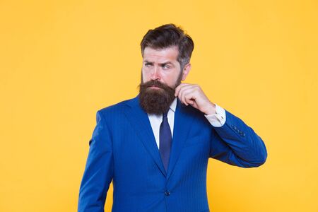 Successful handsome hipster top manager.の写真素材