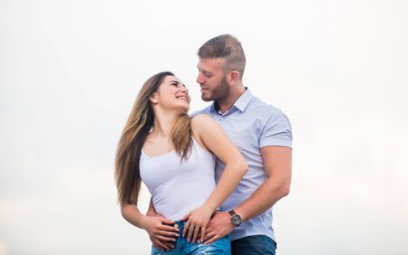 Devotion and trust. Together forever we two. Love story. Romantic relations. Cute and sweet...