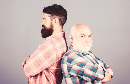 Brutal guys with long beard.の写真素材