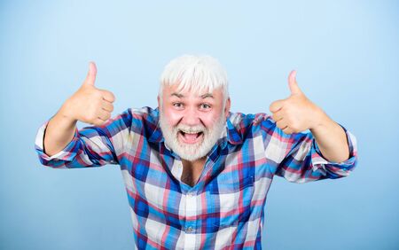 time for yourself. grandfather on retirement. senior man with gray beard. health care. happy old...