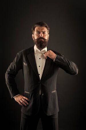 Hipster formal suit tuxedo. Difference between vintage and classic. Official event dress code....