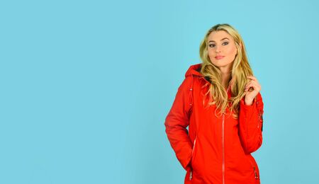 Model wearing stylish accessories and clothes. City lifestyle. copy space. beautiful young woman in nice spring jacket. Fashion photo. Outdoor portrait of young beautiful fashionable lady. copy spaceの写真素材