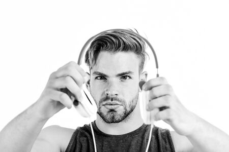 Audio training for motivation. Listen music. Professional software and devices. Entertainment...