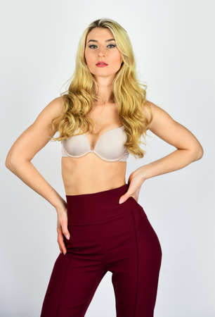 Female bra fashion. Fashion portrait pretty woman. street style concept. lingerie fashion trend....