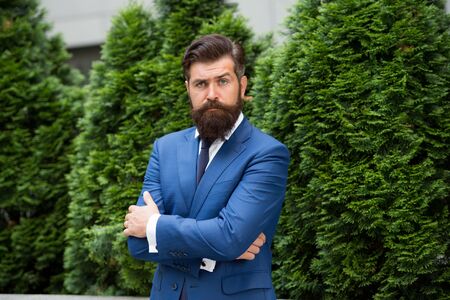 Groom wedding. realtor button jacket. modern life concept. portrait of confidence. successful...