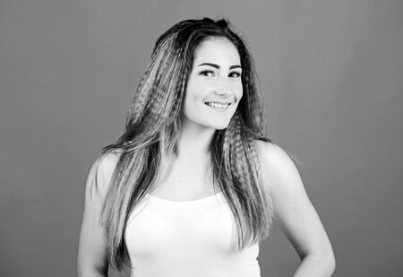 Looking trendy. fashion and beauty salon. Sexy female. makeup for real girl. trendy look of fashion...