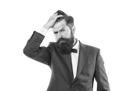 Well groomed ceo head department. Office worker. Businessman lifestyle. Business reputation. Formal fashion. Handsome businessman. Agility made possible. Businessman formal suit. Leadership conceptの写真素材